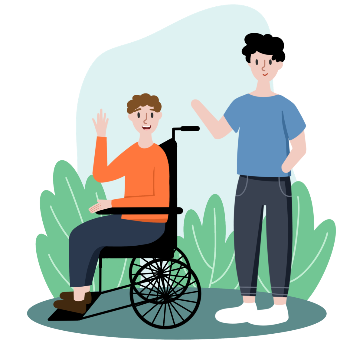 Disability support illustration